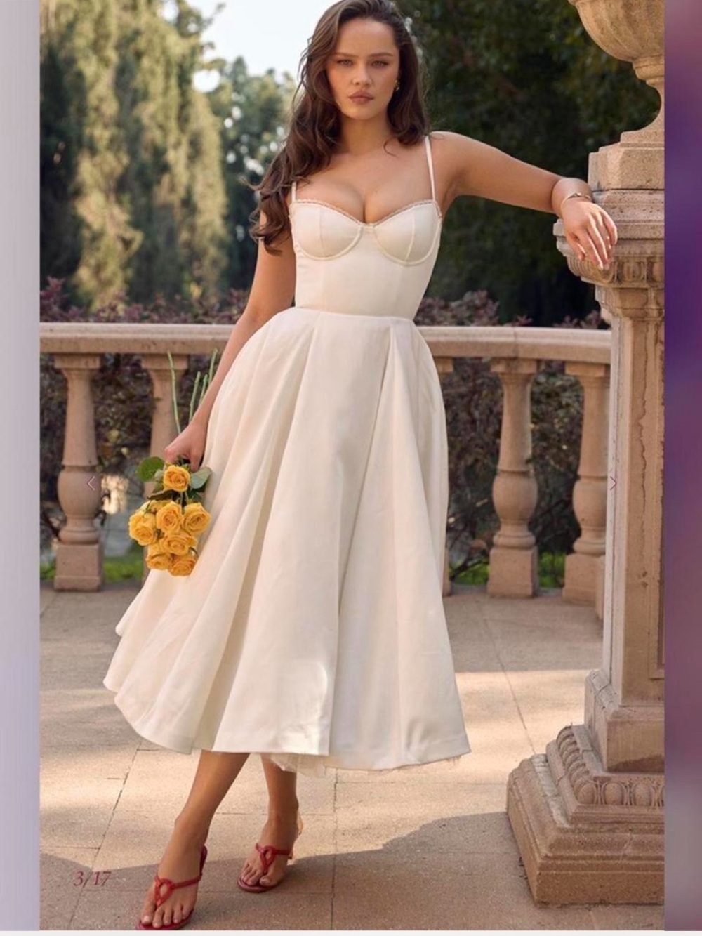 HOUSE OF CB Mademoiselle White Tulle Midi Dress NWOT